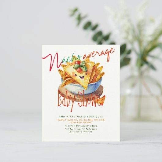 Papier Cute Fiesta Nacho BUDGET Baby shower moyen (Debout devant)