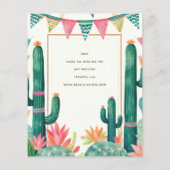 Papier Cute Fiesta Saint-Guacamole Baby shower BUDGET (Dos)
