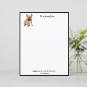 Papier Cute French Bulldog Pet Lover Personnalisé (Debout devant)