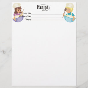 Papier Cute garçon fille enfant convivial en-tête de rece