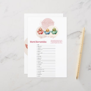 Papier Cute Kawaii Oiseaux d'Oeufs Pastel Couleur Brouill