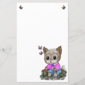 Papier Cute Kitty Chat et Papillon (Devant)
