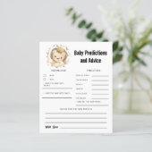 Papier Cute Lion king Baby Predictions et conseils (Debout devant)