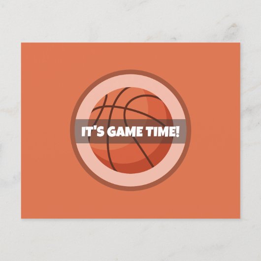 Papier Cute Modern Basketball Budget Photo 1er anniversai (Dos)