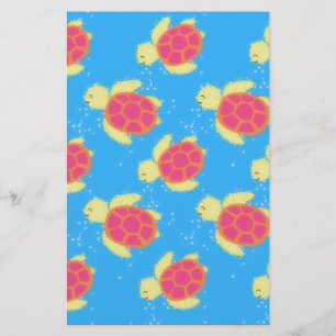 Papier Cute Motif de tortue de mer