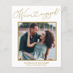 Papier Cute Nous sommes engagés Faire-part Fiançailles Ph