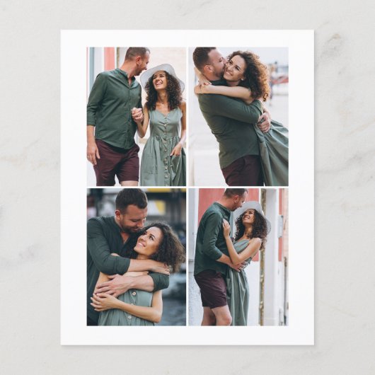 Papier Cute Nous sommes engagés Faire-part Fiançailles Ph (Dos)