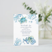 Papier Cute Ocean Animals Boys Budget Anniversaire Invita (Debout devant)