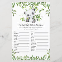 Cute Panda Ours Vert Nom Bébé Animal Jeu