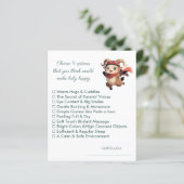 Papier Cute Ram Baby Shower Happy Baby Game (Debout devant)