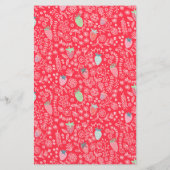 Papier Cute Red Strawberry baby shower budget invitation (Dos)