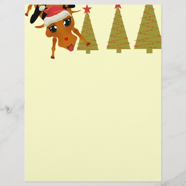 Papier Cute Reindeer (Devant)