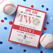 Papier Cute Rookie Baseball Budget 2e Invitation d'annive