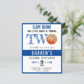 Papier Cute Rookie Basketball Budget Boy 2e anniversaire (Debout devant)