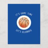 Papier Cute Rookie Basketball Budget Boy 2e anniversaire (Dos)