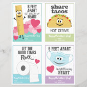 Papier Cute salle de classe de fête de la Saint-Valentin  (Devant)