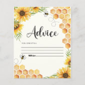 Papier Cute Sunflower Bee Baby Shower (Devant)