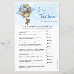 Papier Cute Teddy ours Baby Traditions dans le monde enti