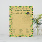 Papier Cutesy Luck for Irish Word Search Game (Debout devant)
