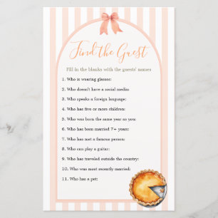 Papier Cutie Pie Orange En vichy Trouver L'Invité