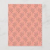 Papier Cutie Pie Rose Floral Baby Prédictions et conseils (Dos)