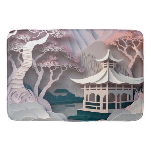 Papier Cutout Pavilion Landscape Mat