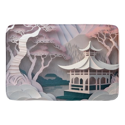 Papier Cutout Pavilion Landscape Mat (Voorkant)
