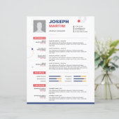 Papier CV Abstrait + lettre (Debout devant)