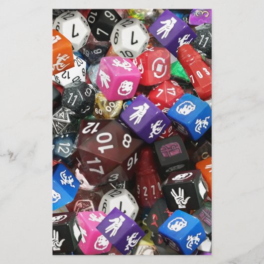 Papier d20 dés (Devant)