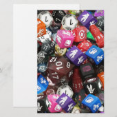 Papier d20 dés (Devant / Derrière)