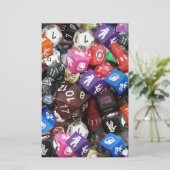 Papier d20 dés (Debout devant)