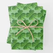 Papier d’enveloppement Shamrock de la Saint-Patric (En situation)
