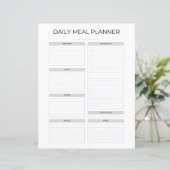 Papier Daily Meal Planner | Simple Minimalistic Kitchen (Debout devant)