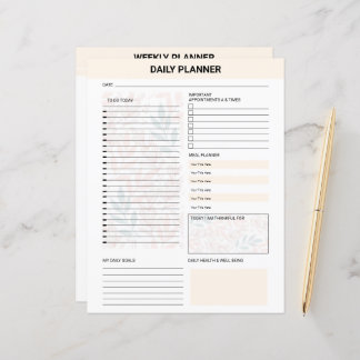 Papier Daily Planner Template
