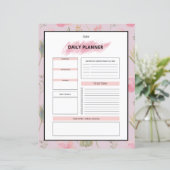 Papier Daily Planner Template (Debout devant)