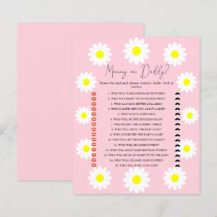 Papier Daisées - maman ou papa jeu de baby shower