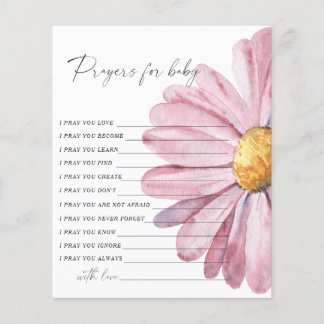 Papier Daisy baby shower - prayers for baby game