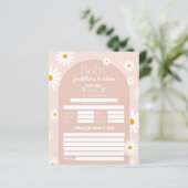 Papier Daisy Boho Baby dans Baby shower rose fleurie jeu (Debout devant)