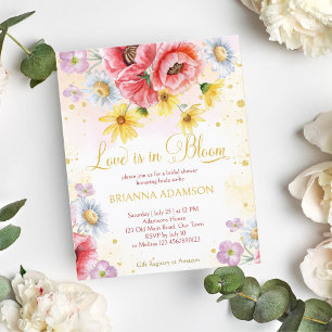 Papier Daisy daisy pavot nuptiale invitation budgétaire