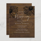 Papier Daisy Dreams Élégant Script Mariage Budget (Devant / Derrière)