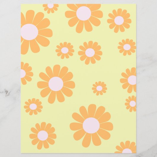 Papier Daisy Green Orange (Dos)