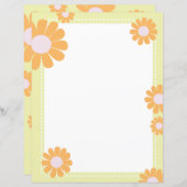 Papier Daisy Green Orange (Devant / Derrière)