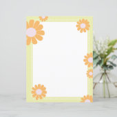 Papier Daisy Green Orange (Debout devant)