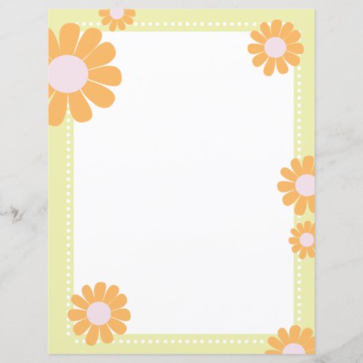 Papier Daisy Green Orange (Devant)