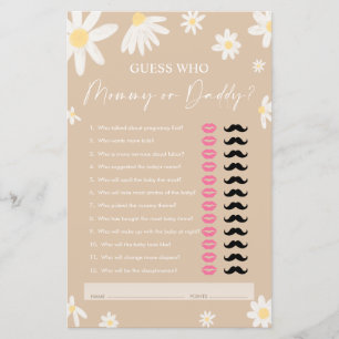Papier Daisy Maman ou Papa, Guest Beige Qui Joue