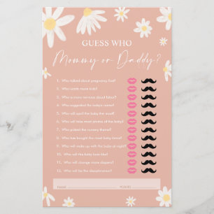 Papier Daisy Maman ou Papa, Invité Rose Qui Jeu