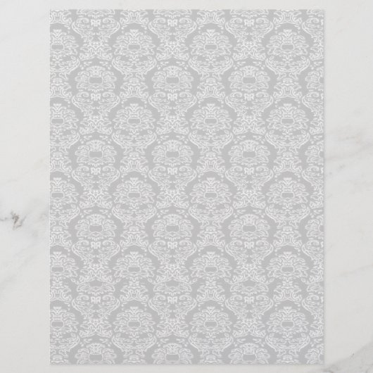 Papier Damas de crème (Devant)