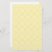 Papier Damas jaune (Devant / Derrière)