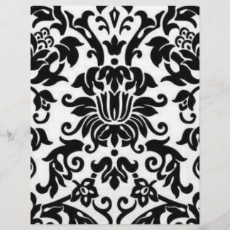 Papier Damas noir et blanc
