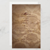 Papier damassé rustique Western Cowboy mariage (Devant / Derrière)